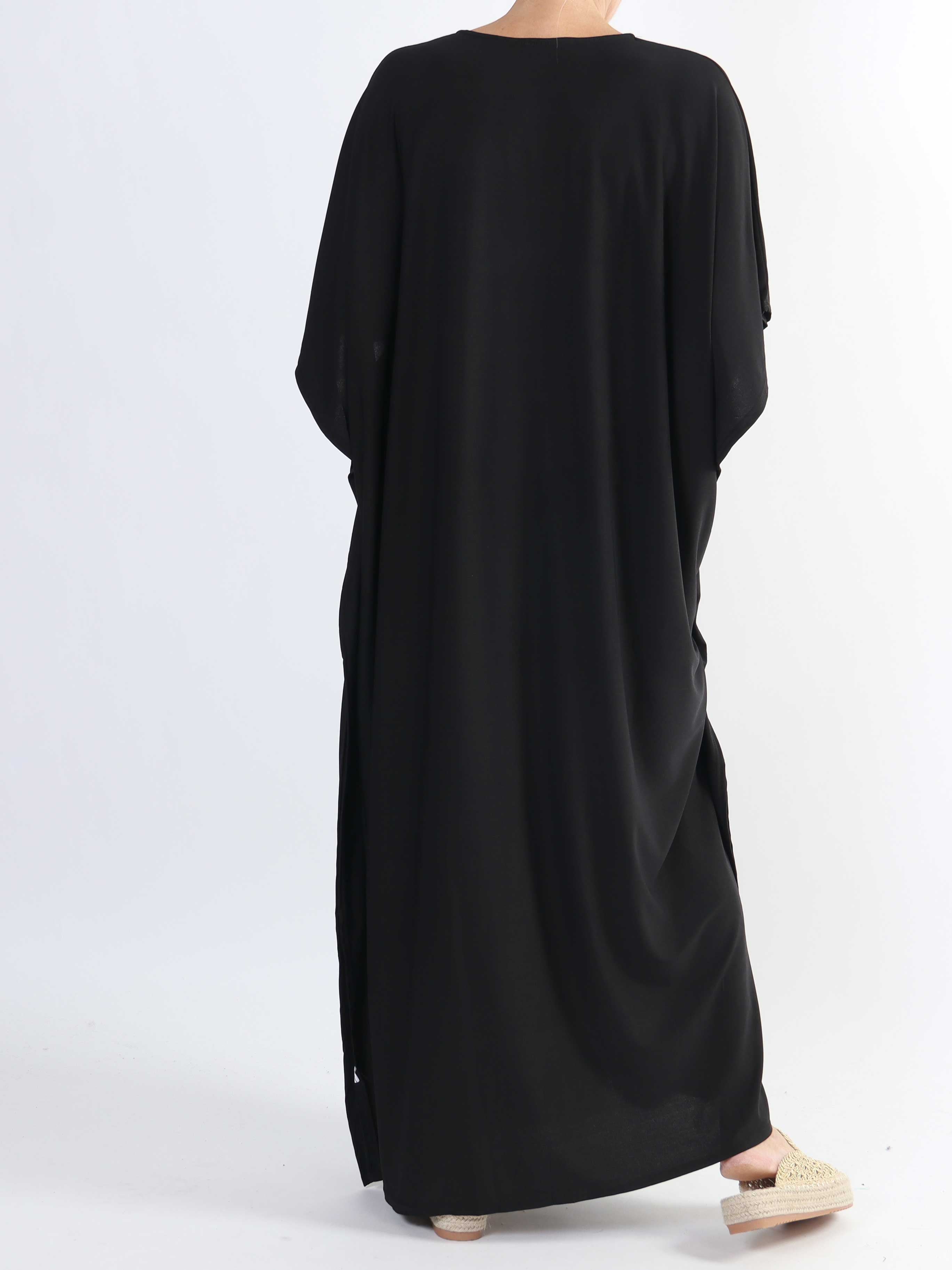 Azmina Plain Long - enfärgad stretchig tunika i stora storlekar